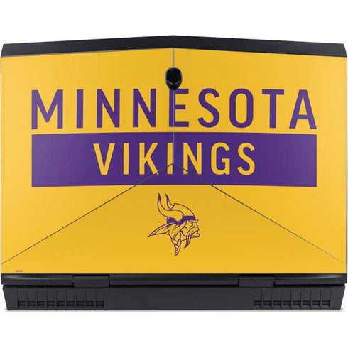 NFL Minnesota Vikings Yellow Performance Series Dell Alienware Skin